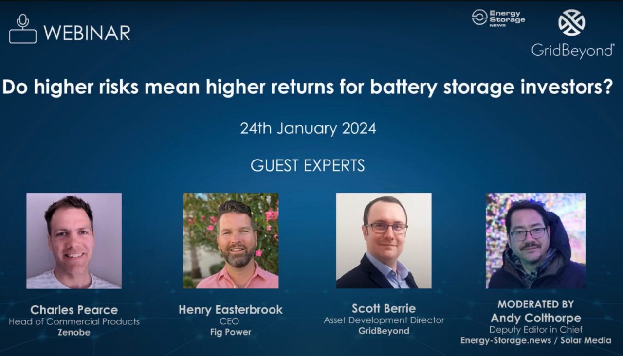 Do higher risks mean higher returns for battery storage?